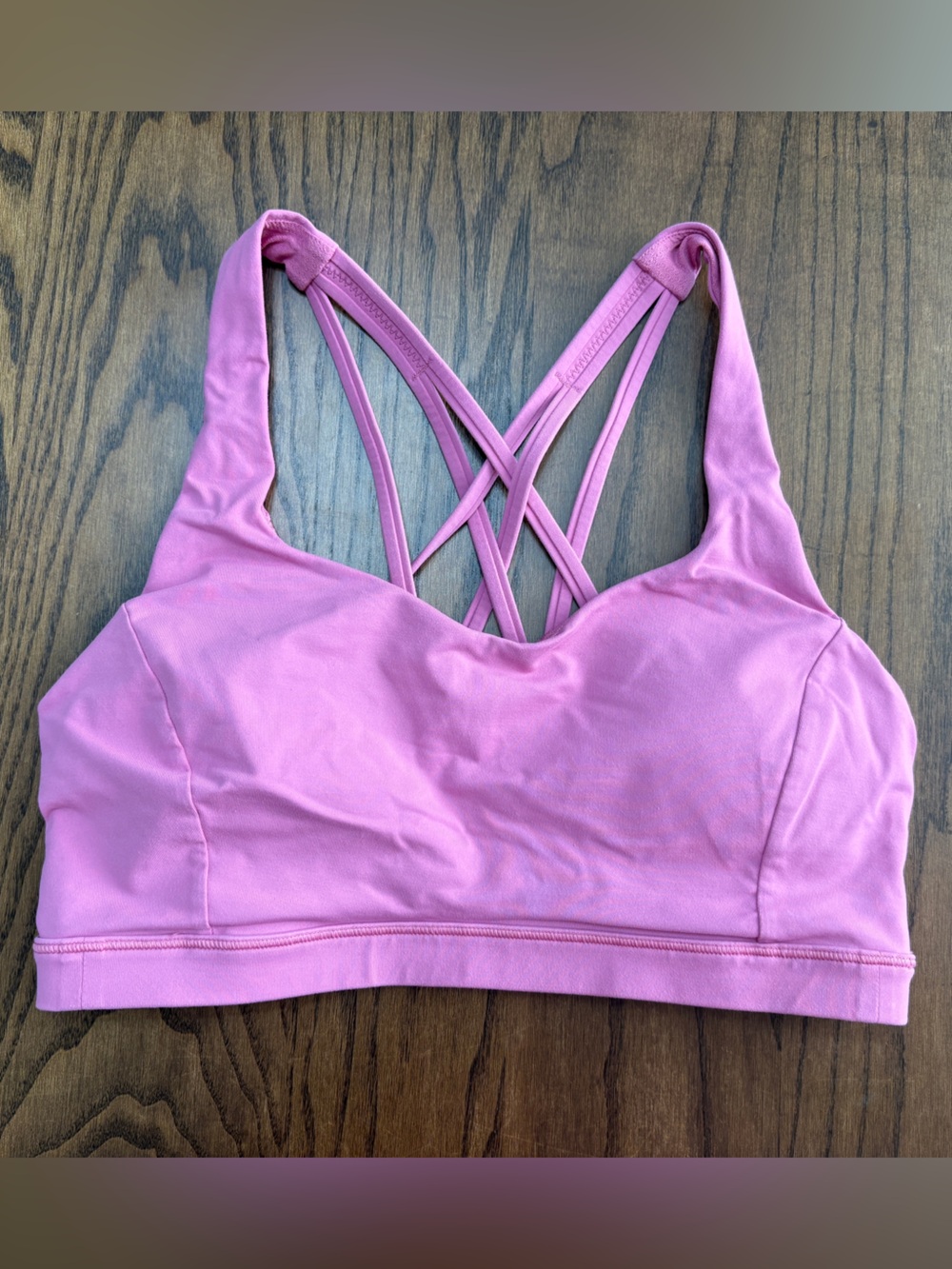 Lululemon Free to Be Serene Bra Light Support C/D Cup Sz 8 W2DH0S Pink Blossom